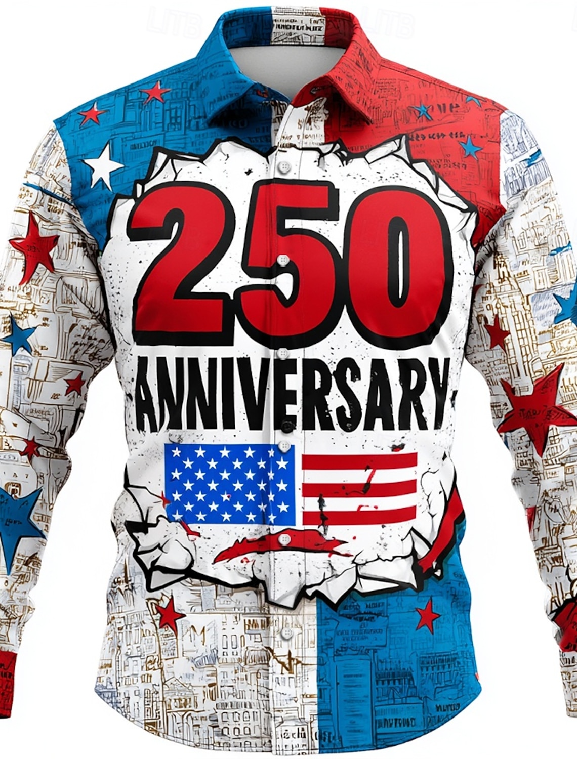 Men's 4th of July U.S. 250th Anniversary Jesus US Flag Shirt Button Up Shirt Short Sleeve Patriotic Outdoor Holiday Summer Spring Turndown 3D Print Collared Shirts Black 1 Black