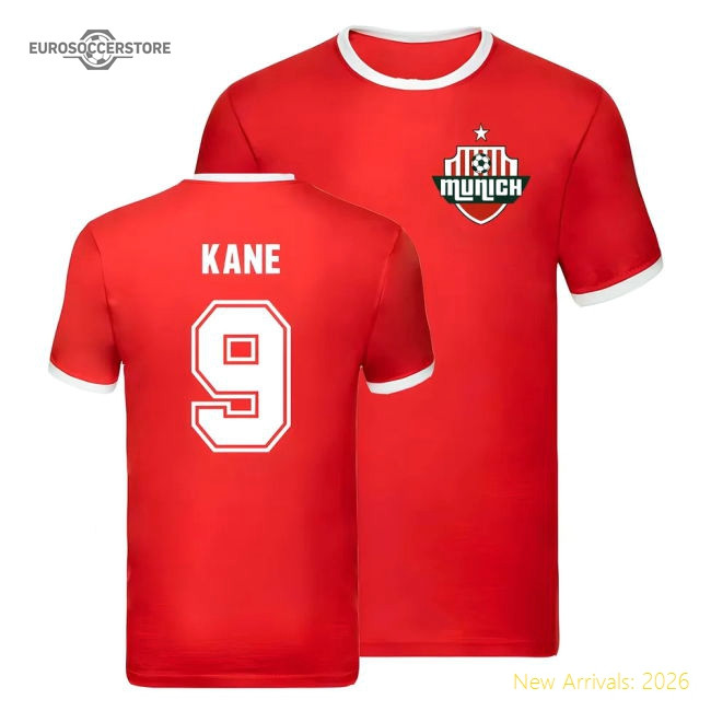 Outstanding Bayern Munich Ringer T-shirt (harry Kane 9)