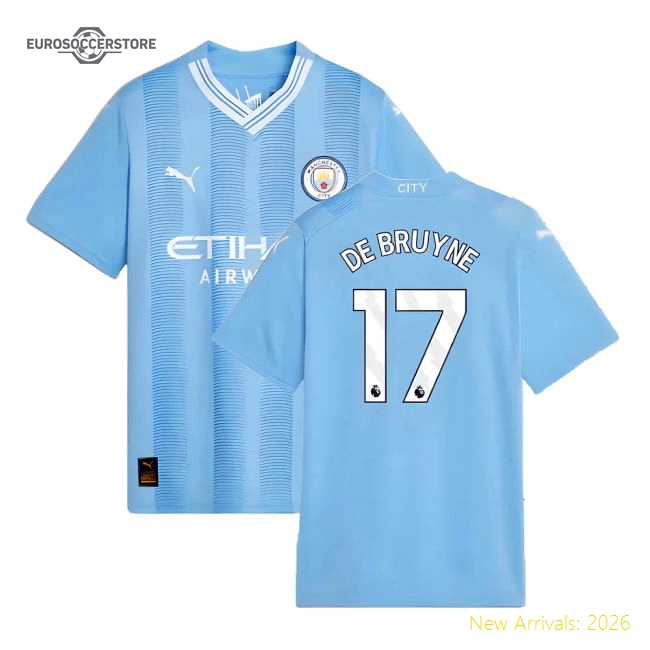 Gentle Man City Kids De Bruyne Jersey 2023-2024 Quick-dry