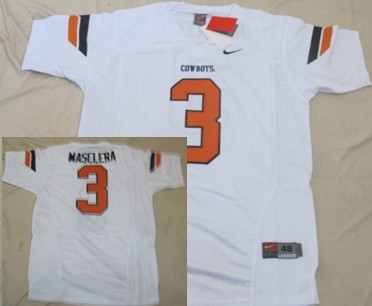 Men's None White 2024 breathable Isaac Maselera #3 college football
