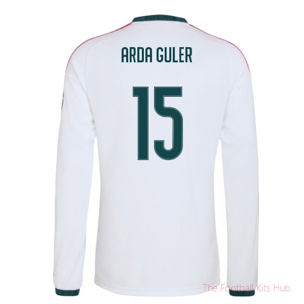 Real Madrid 2026-2027 Long Sleeve Home Shirt (Arda Guler 15)