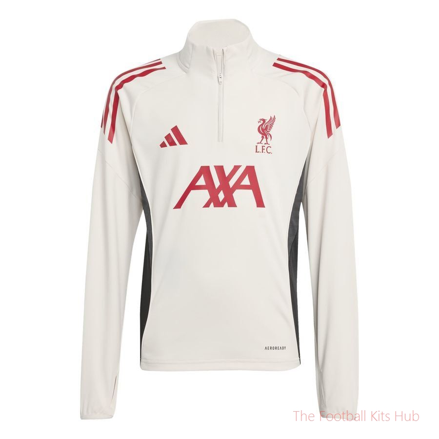 Liverpool Training Shirt Tiro 25 - Wonder White/Strawberry Red/Black Kids