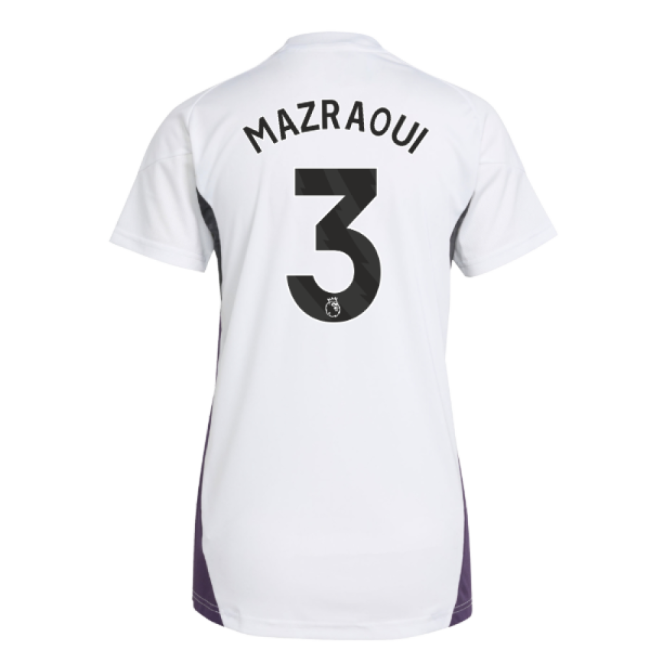 2025-2026 Man Utd Training Jersey (White) Womens (Mazraoui 3)