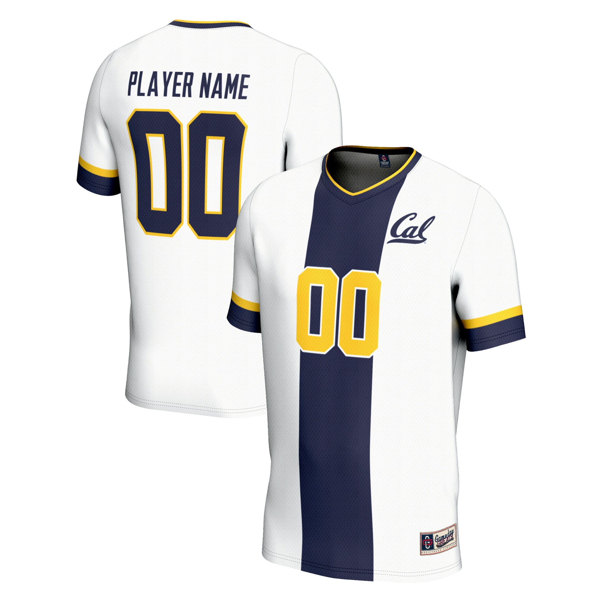 [LK] Cal Bears GameDay Greats Youth NIL Pick-A-Player Lightweight Soccer Jersey - White