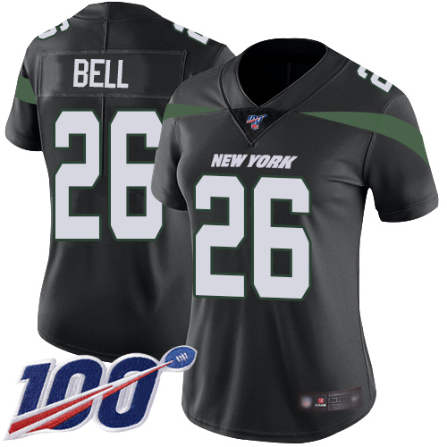 NFL Y J Jets #26 Le’Veon Bell Black Limited Jersey - Authentic Qua...