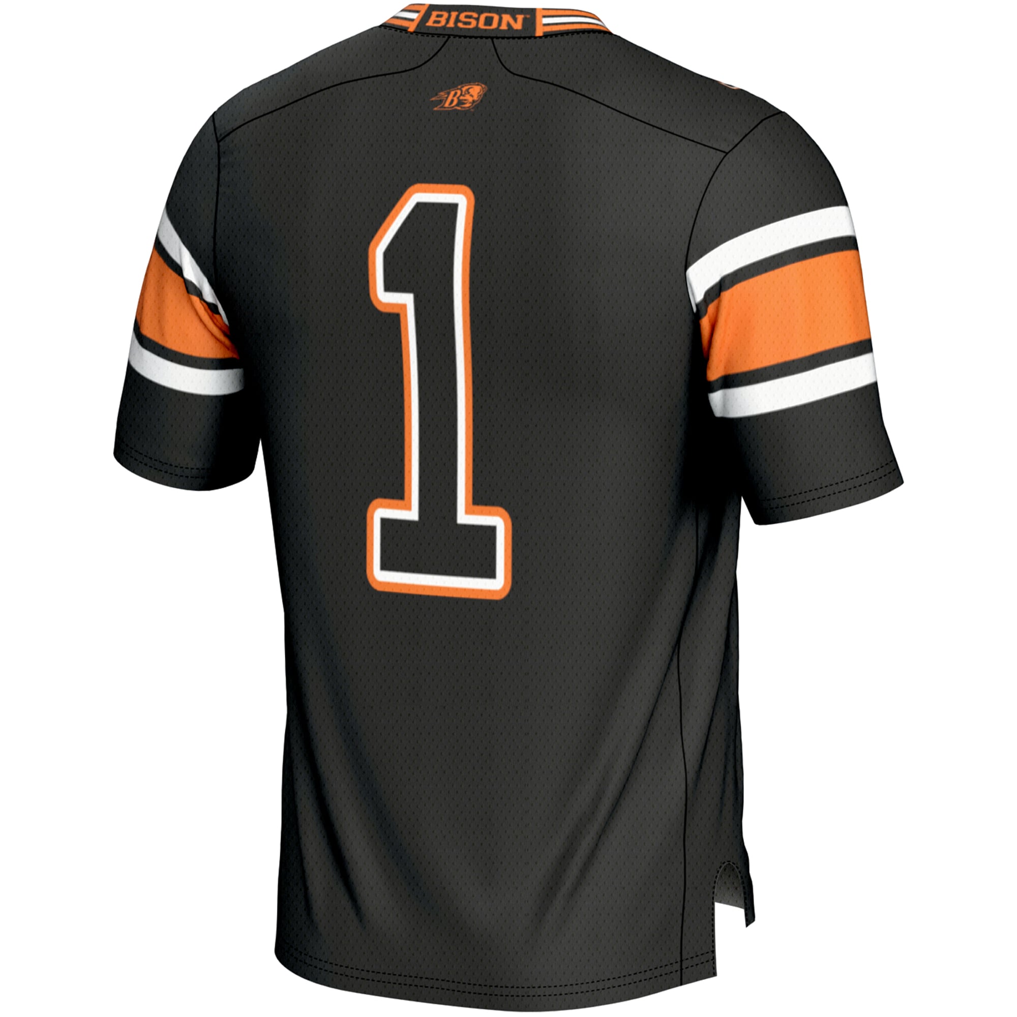 Youth #1 Black Bucknell Bison Endzone Football Jersey