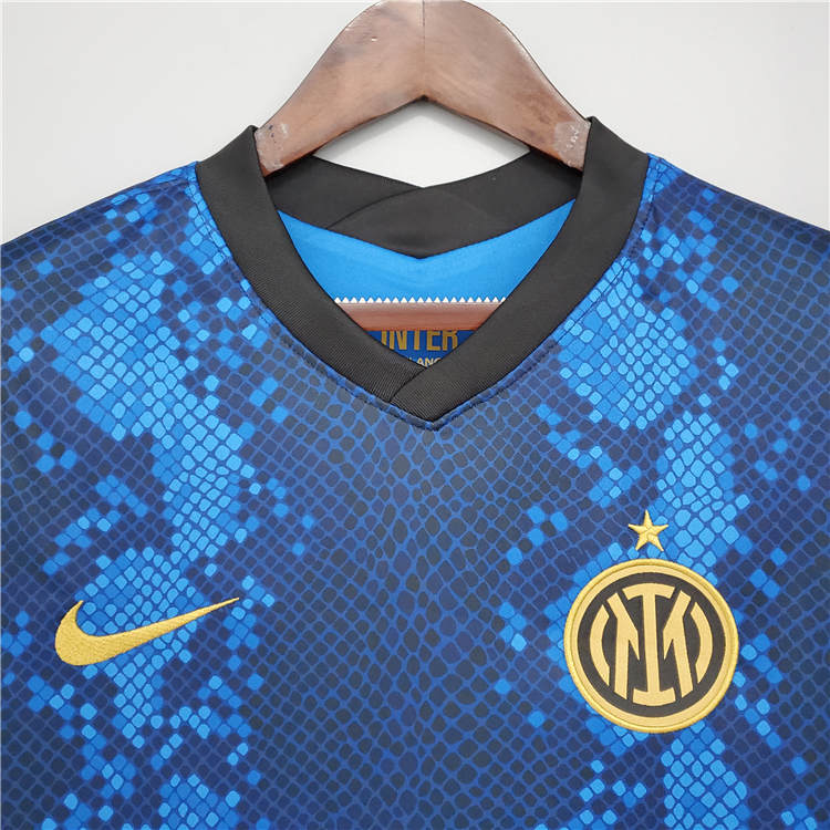 Comfort Fit Inter Milan 21-22 Home Blue Soccer Jersey Football Shirt