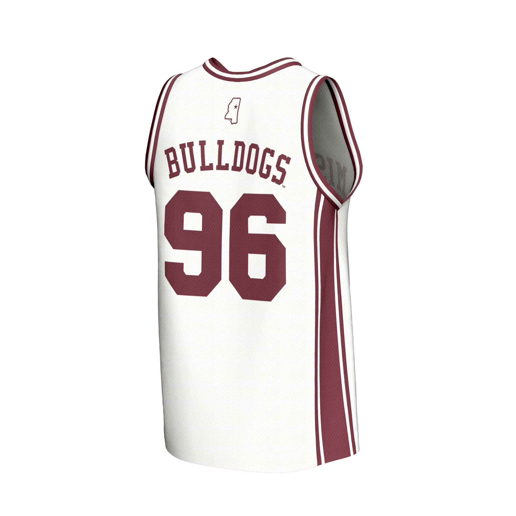 [NJP] Mississippi State Bulldogs GameDay Greats Unisex Lightweight Collegiate Basketball Fashion Jersey - White