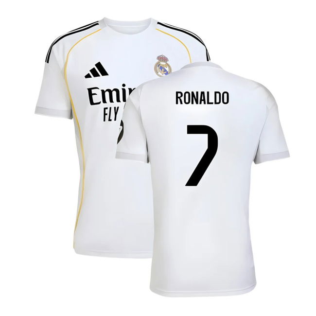 High Quality 2025-2026 Real Madrid Home With Retro Design - Legendary