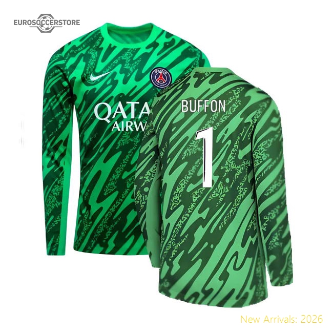 Best-Selling 2024-2025 Psg Home Goalkeeper Shirt (Green) (Buffon 1)