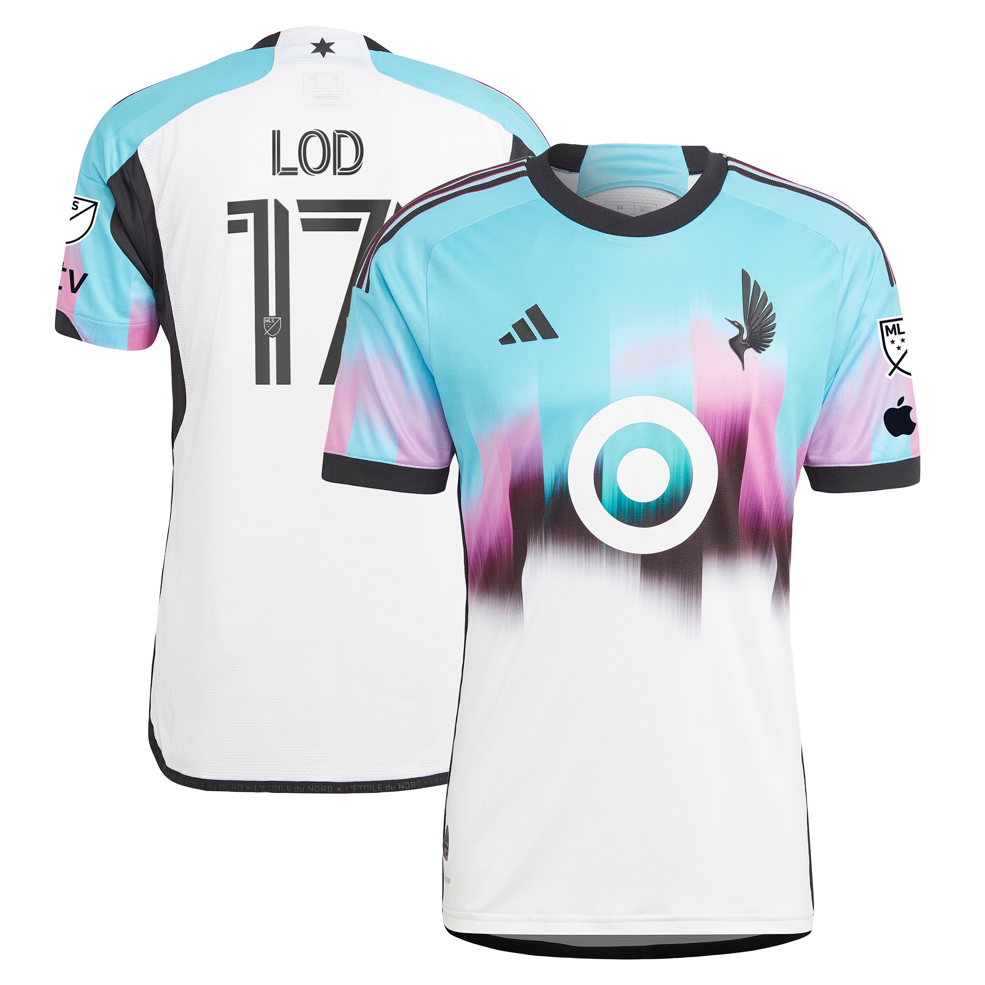 [JED] Youth Robin Lod Minnesota United FC 2023 The Northern Lights Kit Authentic Jersey - White