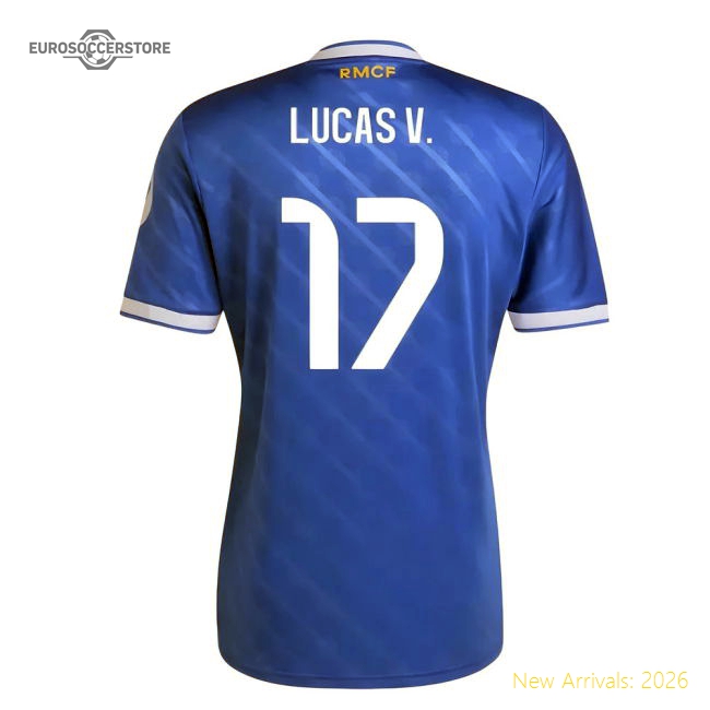 Top-tier Real Madrid Third Lucas V. Jersey 2025-2026 Moisture-wicking
