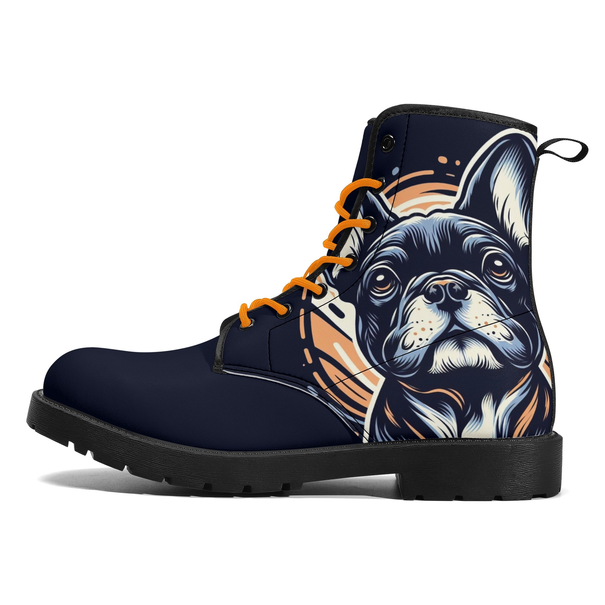 French Bulldog Willow Leather Boots Practical Pet Supply