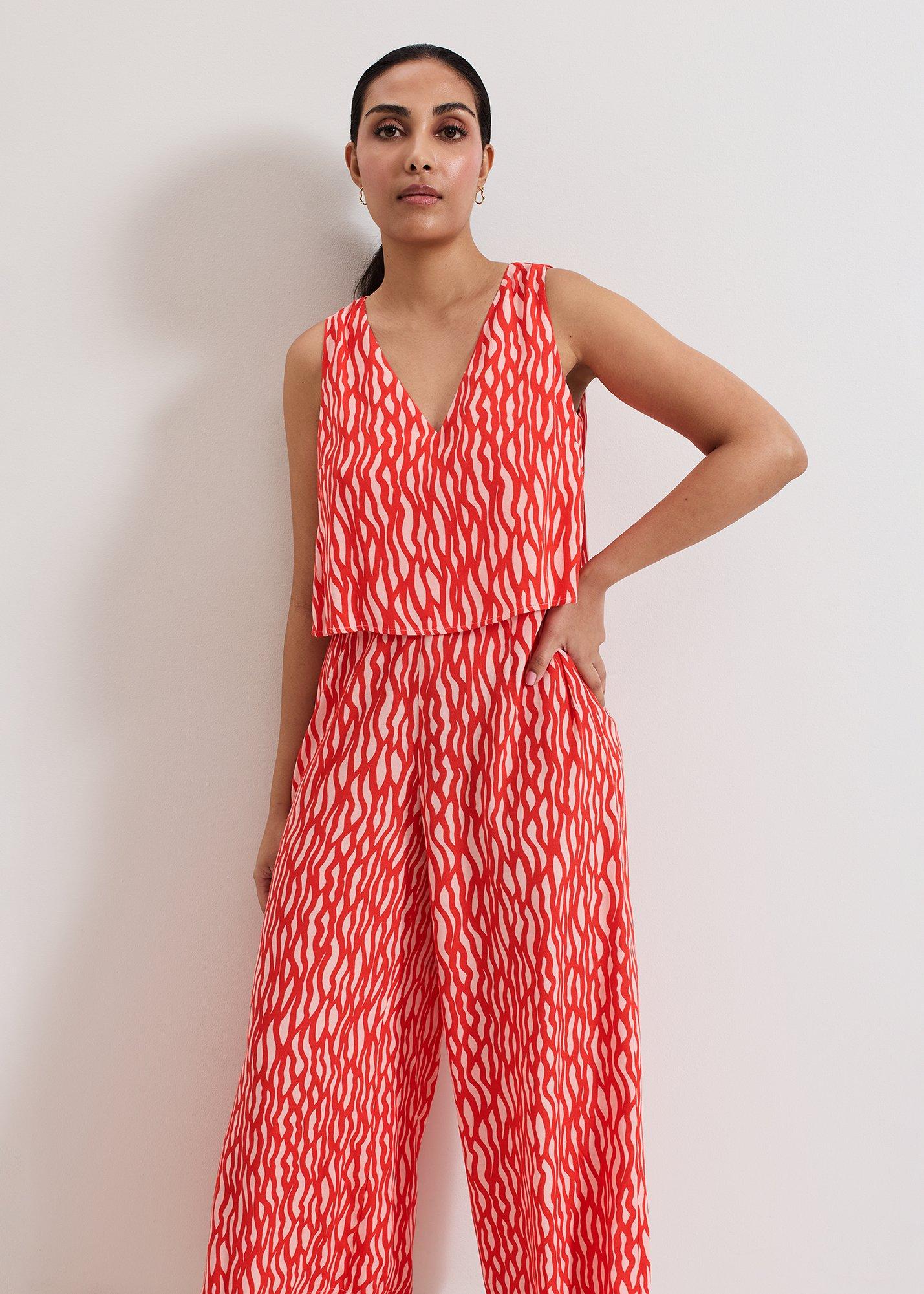 Petite Loren Scallop Edge Jumpsuit