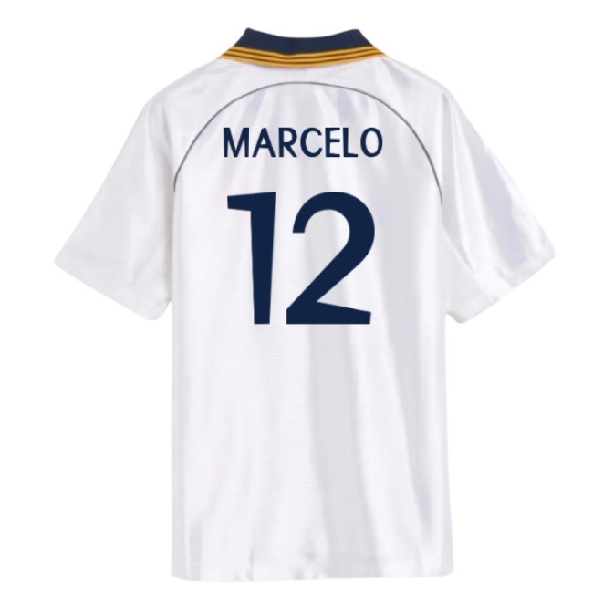 1998-2000 Real Madrid Reissue Home Kit (marcelo 12) - Collectors Item