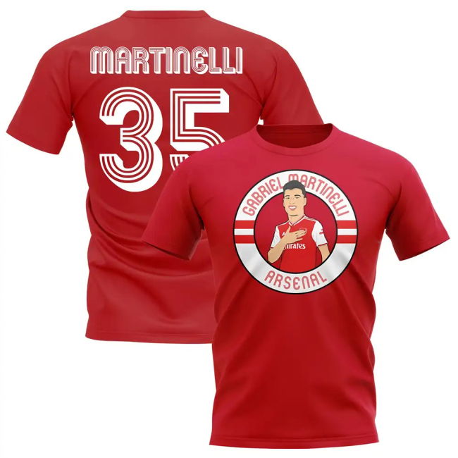 Arsenal Football Club Official 2025-2026 Home Shirt (Red)