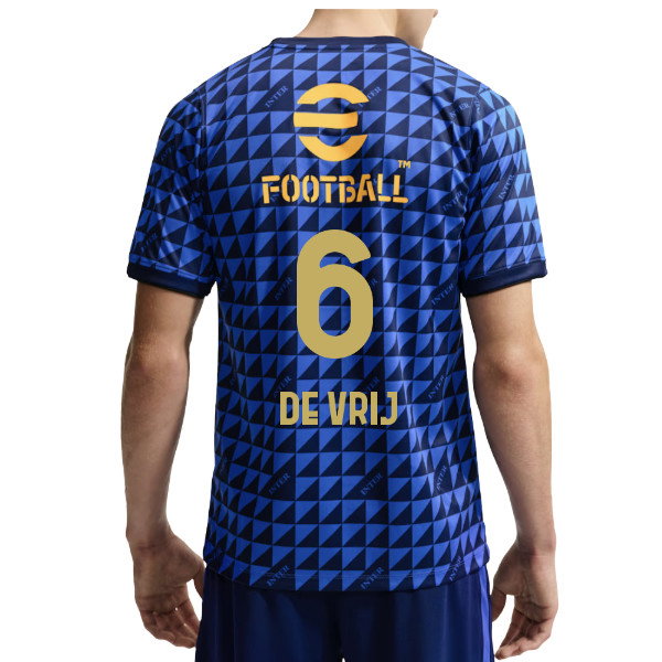 [SD] 2026-2027 Inter Milan Pre-Match Shirt (Blue) (De Vrij 6)
