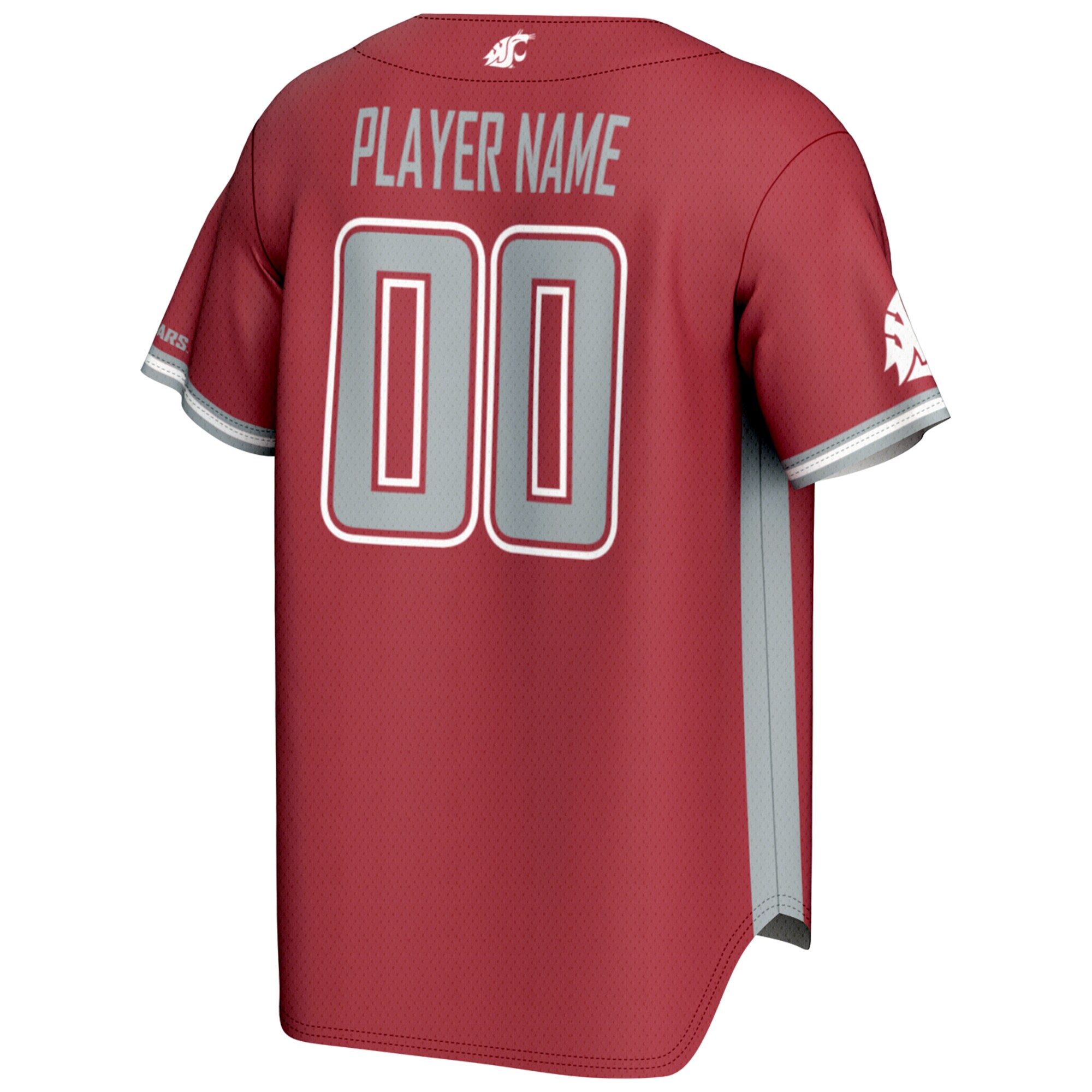 [NJP] Washington State Cougars GameDay Greats NIL Pick-A-Player Lightweight Baseball Jersey - Crimson