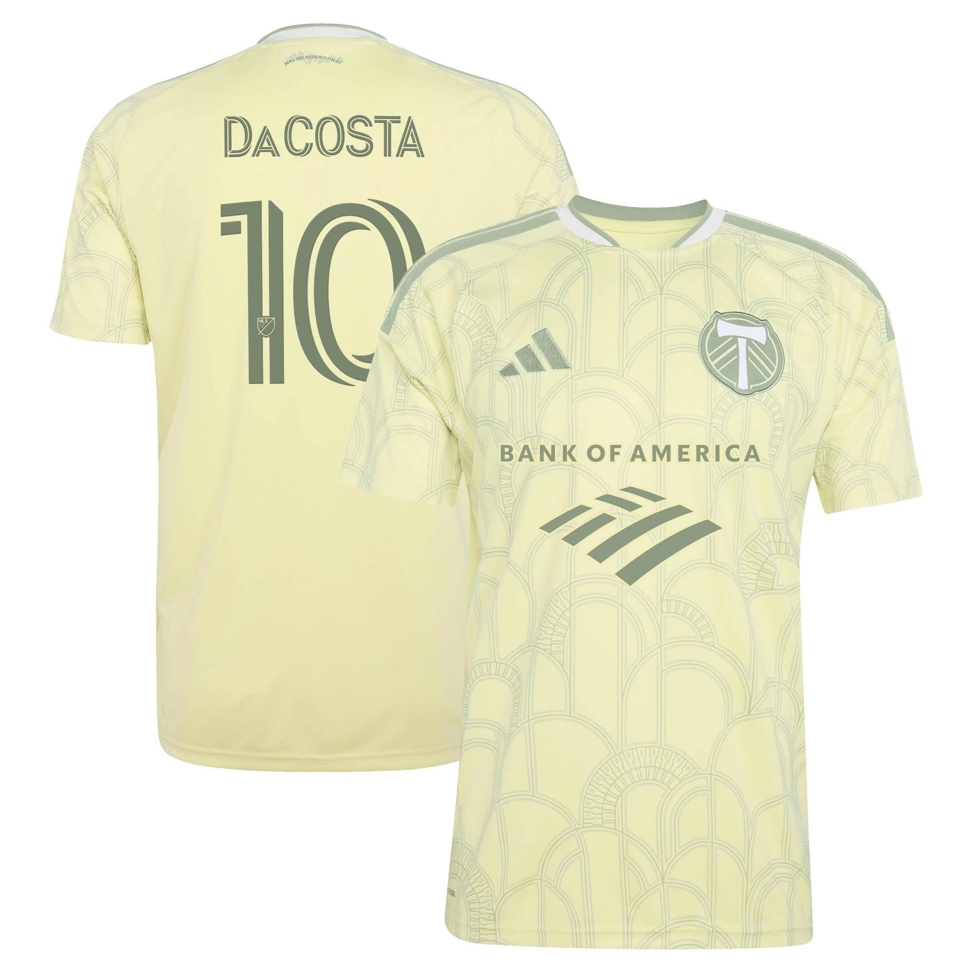[SJH] David Da Costa Portland Timbers 2026 Civic Stadium Kit Replica Jersey - Yellow