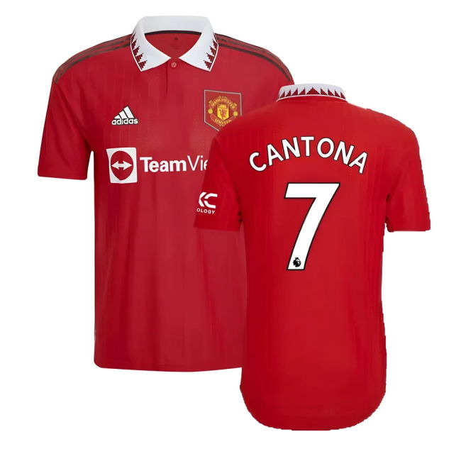 CANTONA 7 Genuine Copy Man Utd Home Supporter Shirt for Adults (1)