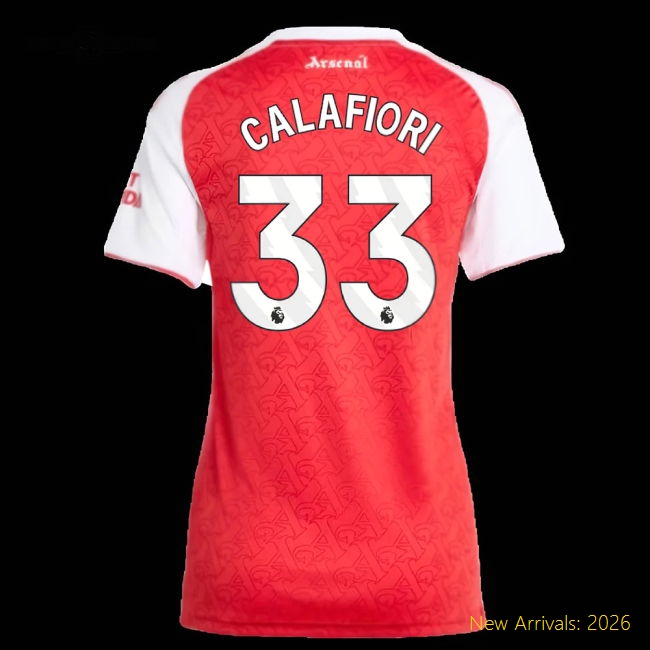 Comfortable Arsenal Womens Calafiori Jersey 2025-2026 Moisture-wicking