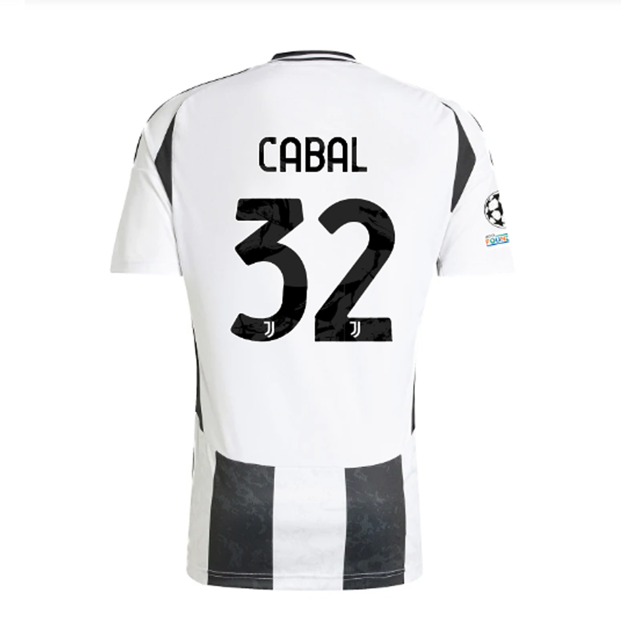 Juventus Juan Cabal 2024-2025 UCL Home Jersey – Authentic Shirt