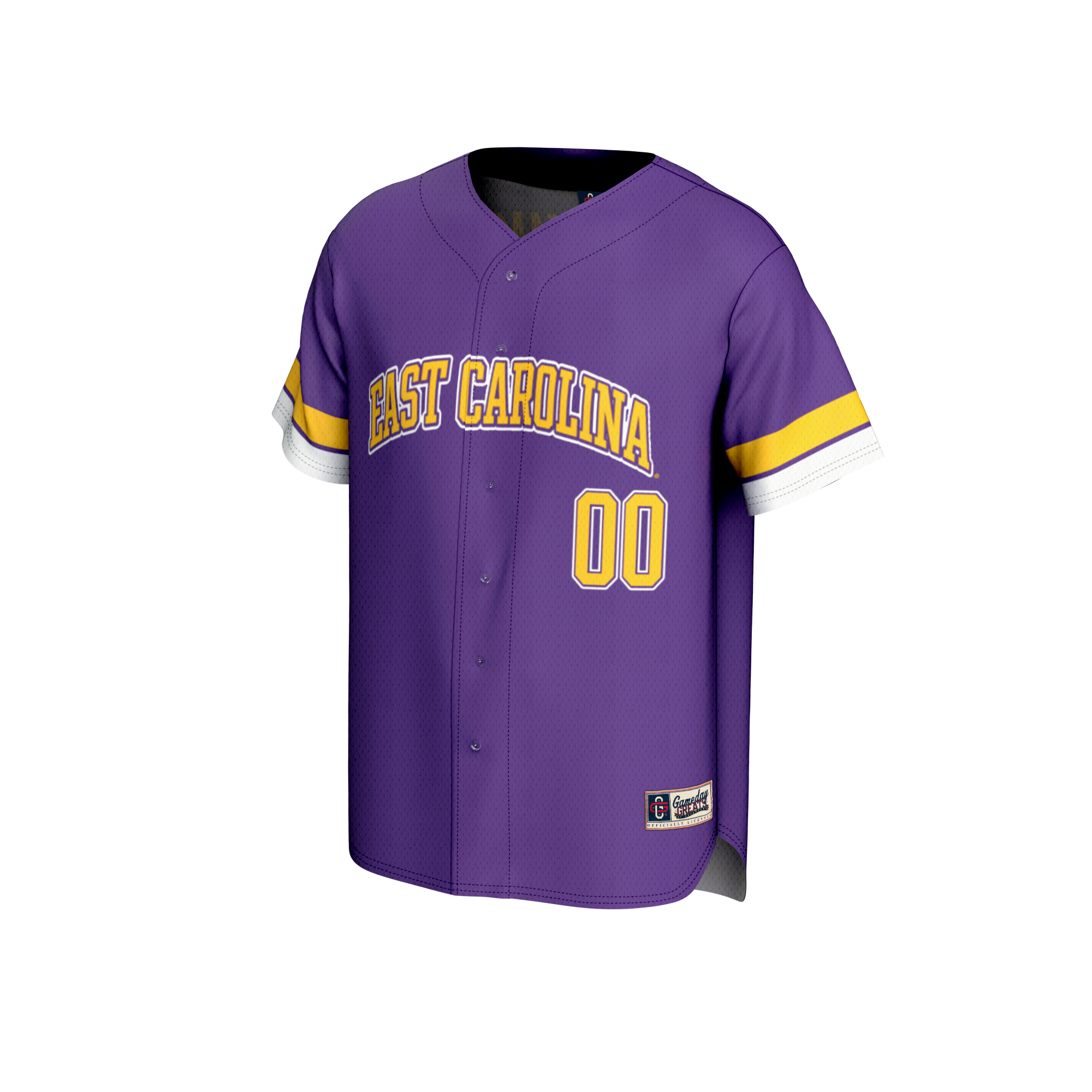 [DDG] ECU Pirates GameDay Greats Unisex NIL Pick-A-Player Lightweight Baseball Jersey - Purple