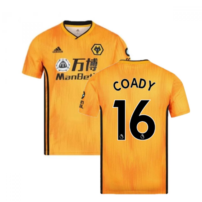 COADY 16 Fan Quality Wolves Home Replica Jersey (Adults)