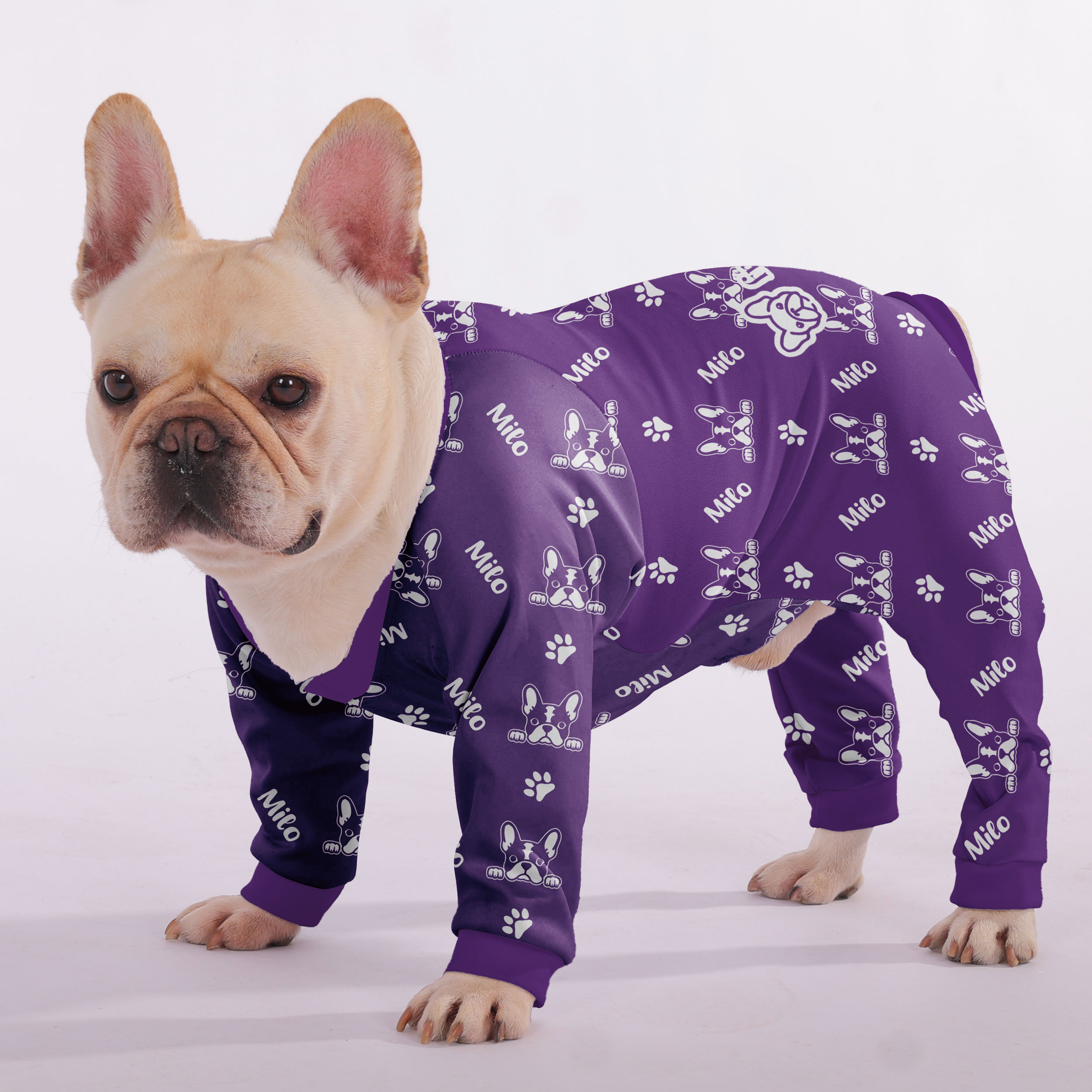 High-Quality Nova - Personalized French Bulldog Pajamas With Frenchie...