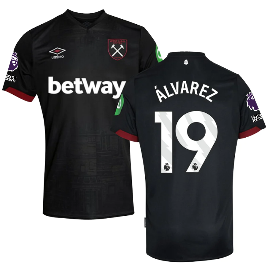West Ham Patches 2024-2025 UCL Away Jersey – Authentic Shirt