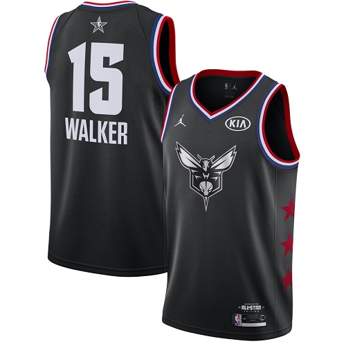 Jordan Nets Black Charlotte Hornets #15 Jersey - Cost-Effective