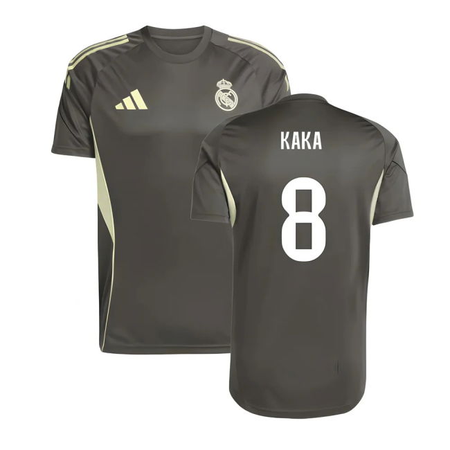 2025-2026 Real Madrid Training Jersey (Utility Grey) (Kaka 8)