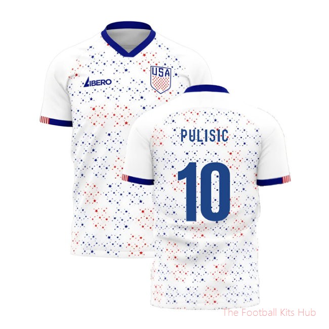[EFS] United States 2025/26 Home Football Kit (Libero) (PULISIC 10)