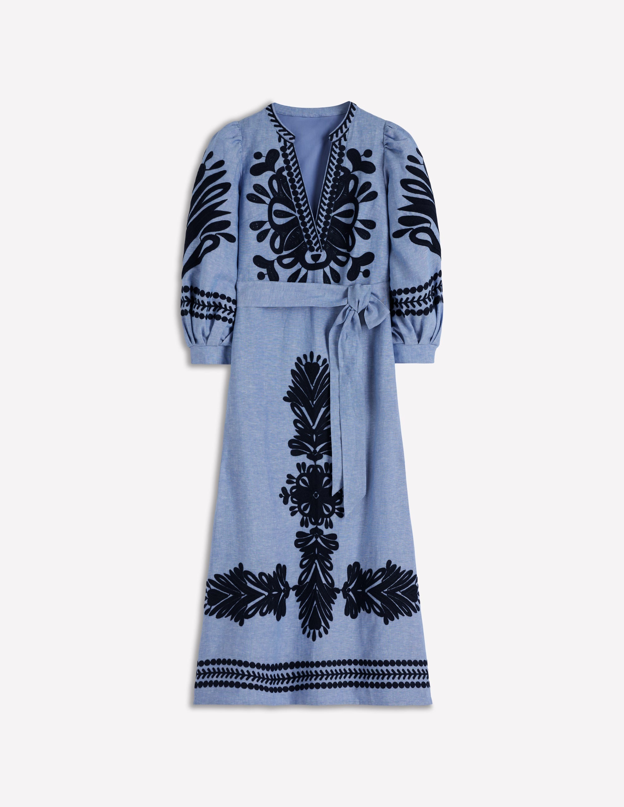 Octavia Linen Blend Dress