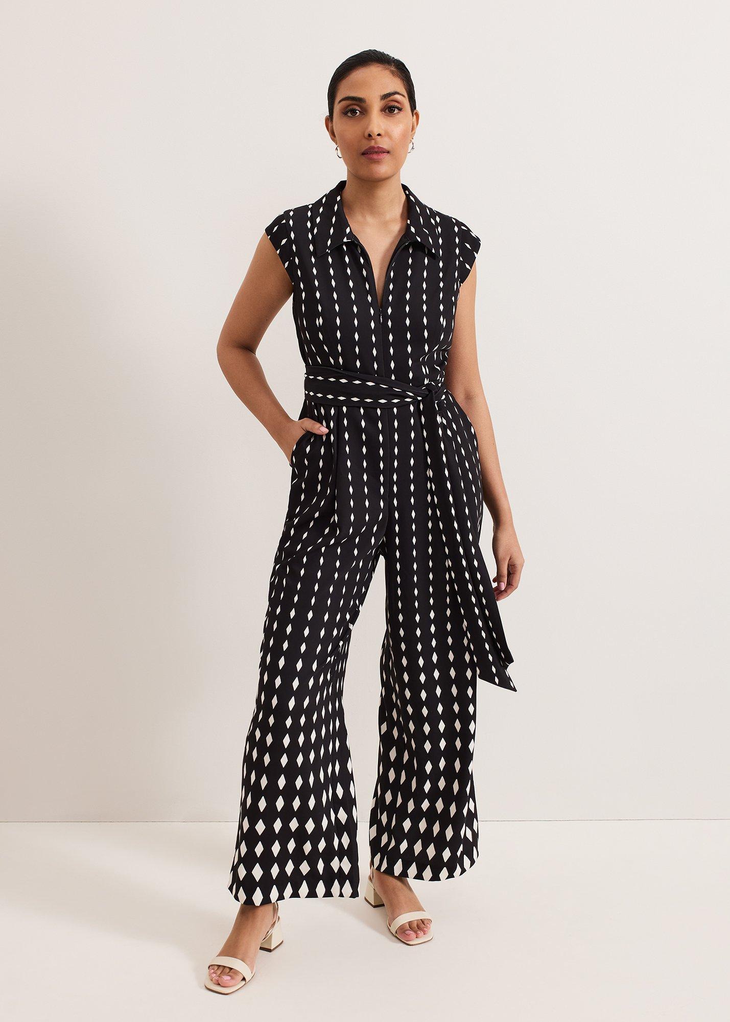 Petite Delina Geo Jumpsuit