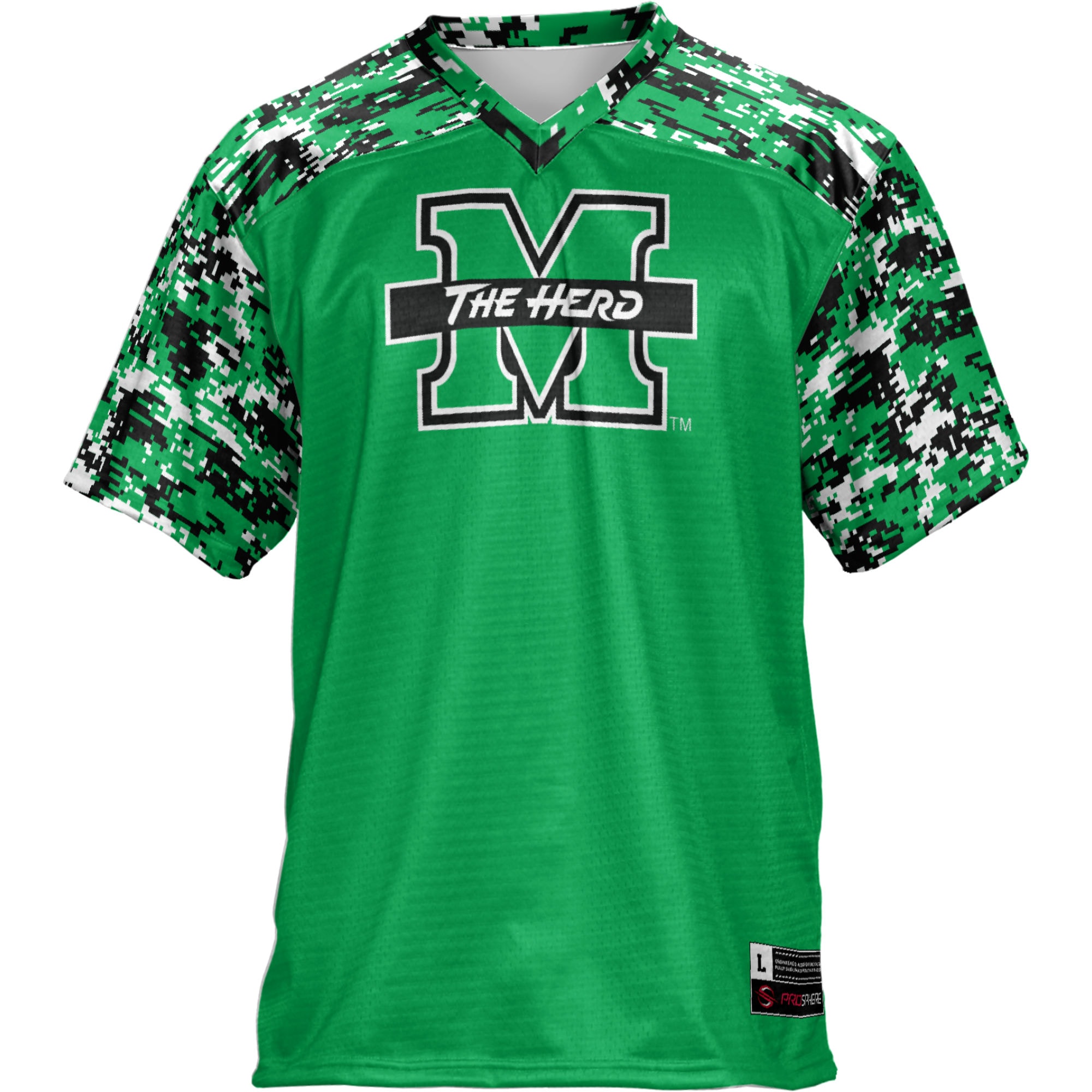 Marshall Thundering Herd GameDay Greats 2026 Season Football Jersey - Kelly Green