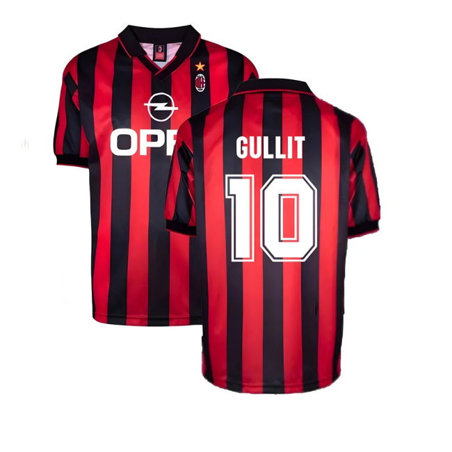 AC Milan Home Shirt (Gullit 10) Reinforced Seams Durable Stitching