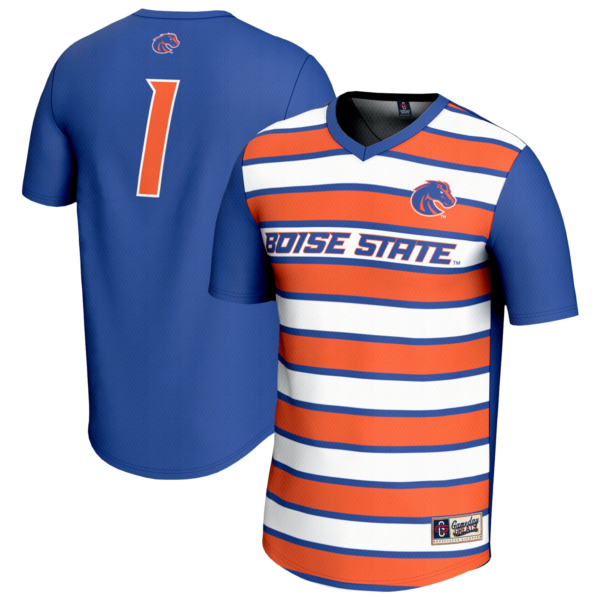 [LK] Boise State Broncos GameDay Greats Youth Lightweight Collegiate Soccer Fashion Jersey - Royal