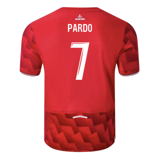 Home Club Teams,Lille 2025-2026 Lille Jersey Shirt (Pardo 7)