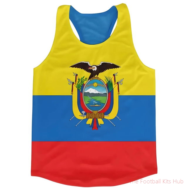 Men Ecuador Flag Running Vest
