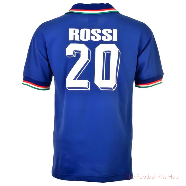 Italy 1982 World Cup Winners Rossi 20 Retro Football Shirt