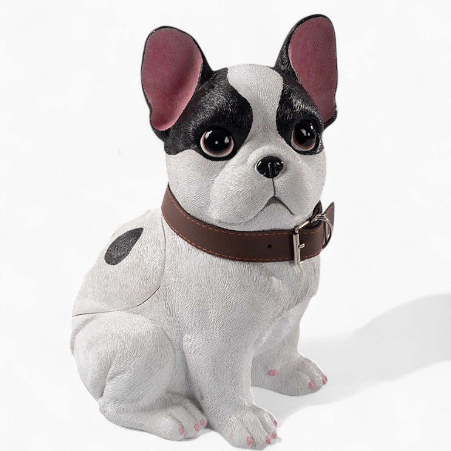 Nosepull Frenchie Tissue Box Holder – Cute Resin Dog Napkin Dispenser