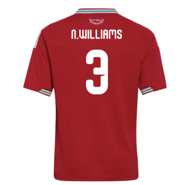 Genuine Official 2026-2027 Wales Home Shirt (Kids) (N.Williams 3)