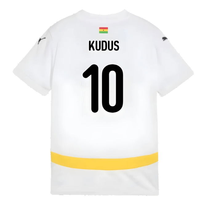 Performance-Driven 2024-2025 Ghana Home Shirt (Kids) (Kudus 10)