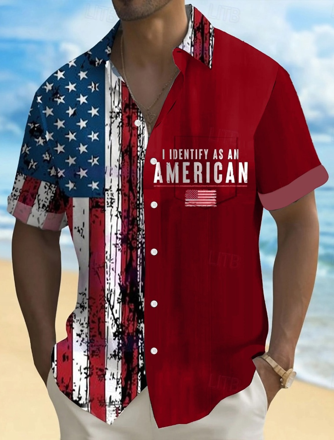 Independence Day Men's American US Flag 4th of July U.S. 250th Anniversary Patriotic Shirt Summer Shirt Button Up Shirt Short Sleeve Fashion Casual Holiday Summer Spring Turndown 3D Print Collared