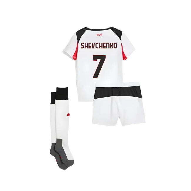 Official Licensed Devoted Acm Ac Milan Away Mini Kit Shevchenko #7...