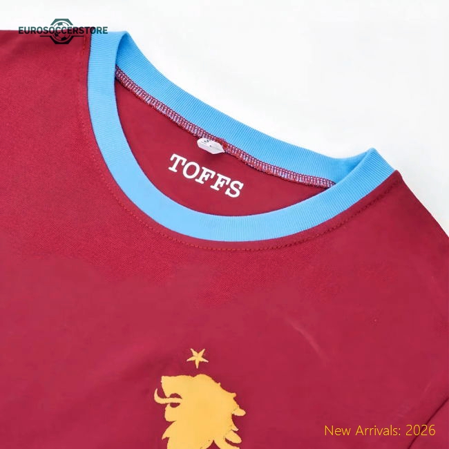 Breathable Football Team Kids Aston Villa Jersey 2025-2026 Flexible