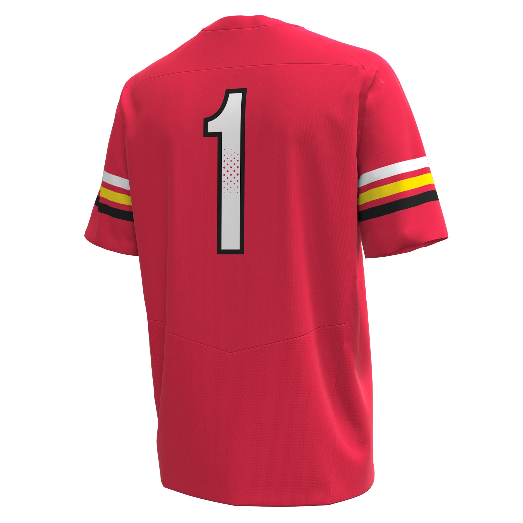 #1 Maryland Terrapins Replica Football Jersey - Red