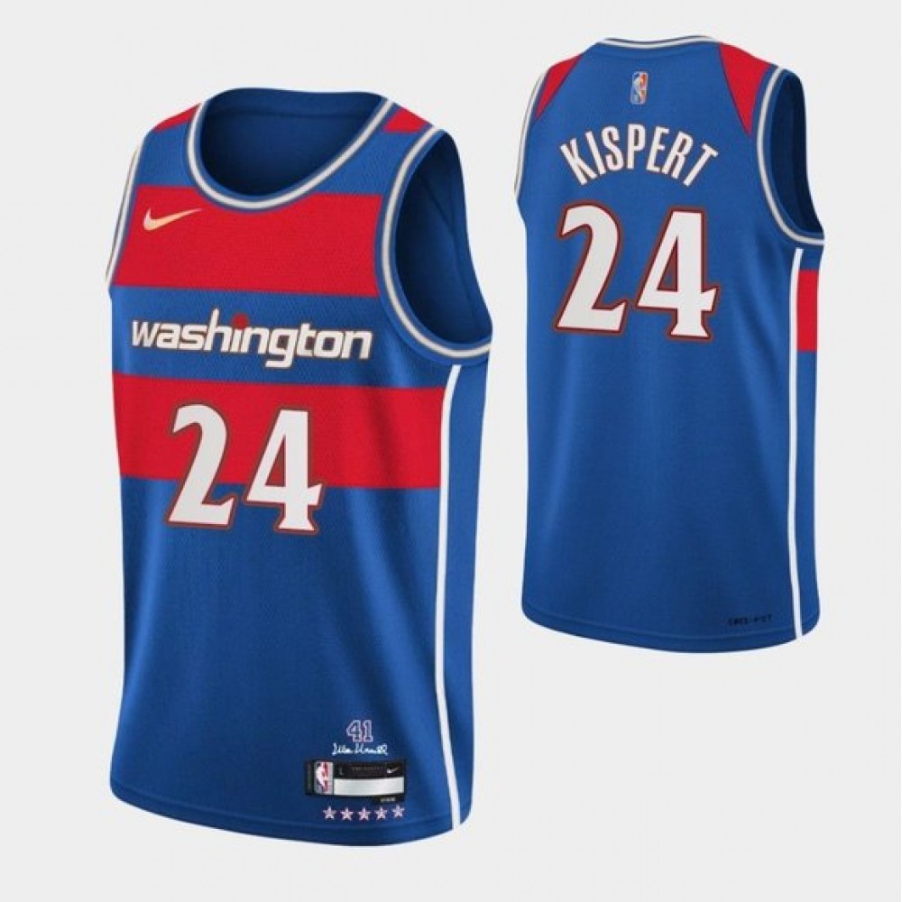Cost-Effective Men's Washington Wizards #24 Corey Blue Basketball Jersey