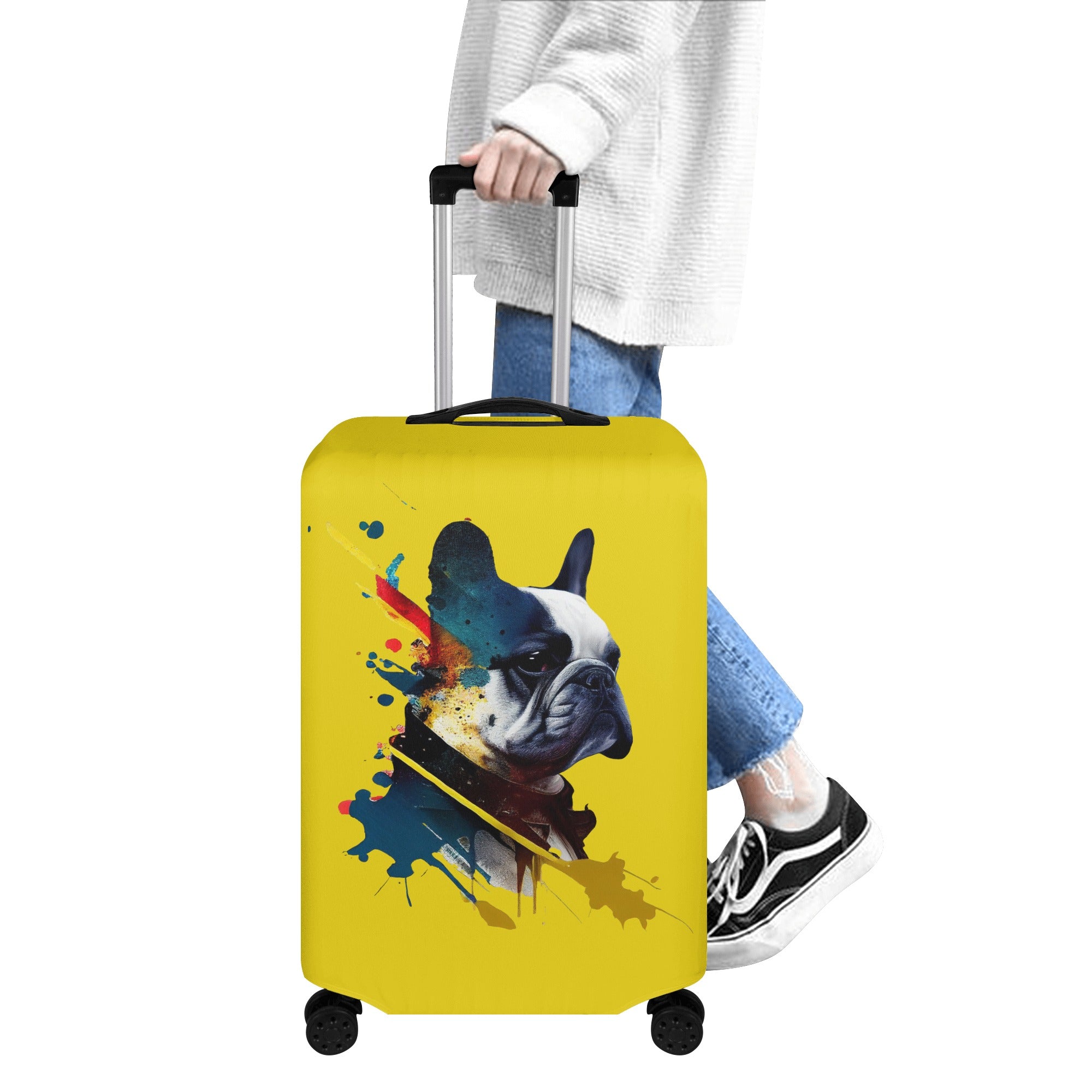 French Bulldog Rocky Luggage Cover Practical Pet Supply